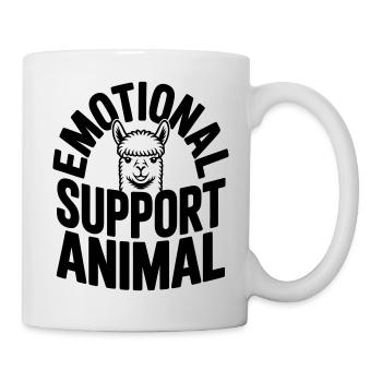 Alpaca Lover Emotional Support Animal - Mug - white - Right