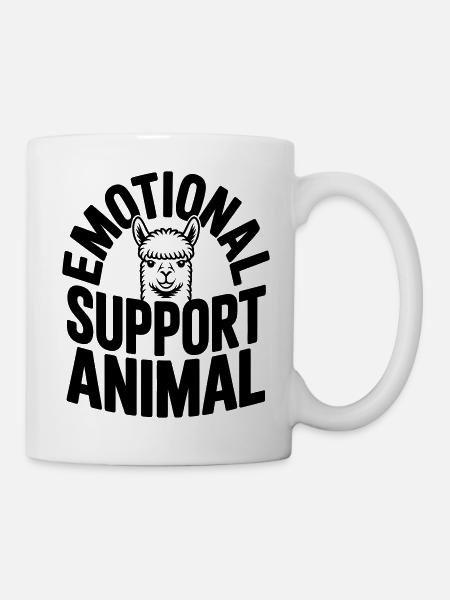 Alpaka-Liebhaber Emotional Support Animal - Tasse - Weiß