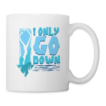 Plongée sous-marine Plongée Je ne descends que - Mug blanc - blanc - Droite