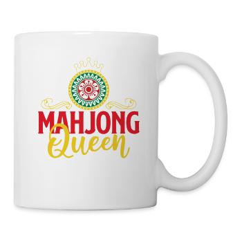 Mahjong-Königin Mah Jong Spieler-Steine - Tasse - Weiß - Rechts