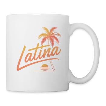 Tout ce que j’aime est illégal, cher ou latina - Mug blanc - blanc - Droite