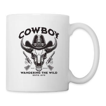 Vintage Western Cowboy Skull - Mug - white - Right