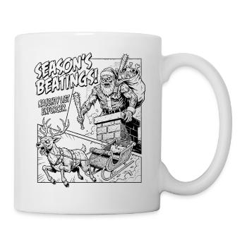 Season’s Beatings Naughty List - Tasse - Weiß - Rechts