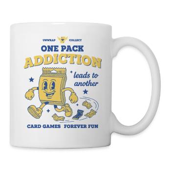 L’addiction à un paquet mène à un autre jeu de cartes - Mug blanc - blanc - Droite