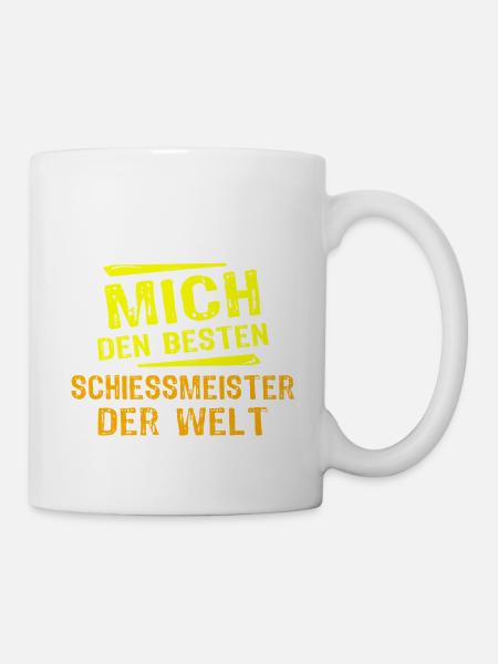 Schiessmeister Geschenk - Tasse - Weiß