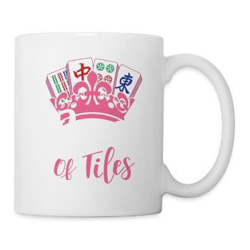 Königin der Fliesen Mahjong Liebhaberin Mah Jong - Tasse - Weiß - Rechts