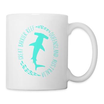 Hai im Great Barrier Reef - Tasse - Weiß - Rechts