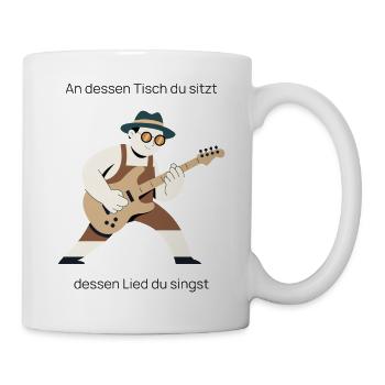 Gitarrenheld: Wer gibt den Ton an? - Tasse - Weiß - Rechts