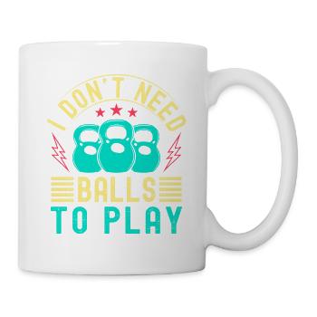 Les passionnés de fitness n’ont pas besoin de ballons pour jouer - Mug blanc - blanc - Droite