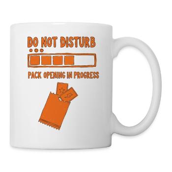 Do Not Disturb Pack Opening In Progress Trading - Mug - white - Right