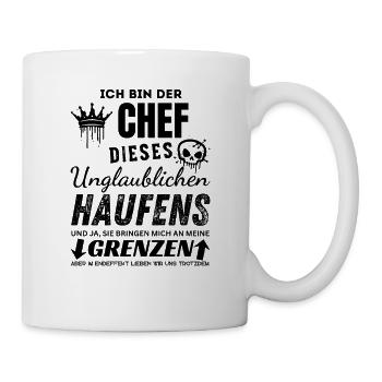 Chef des unglaublichen Haufens Chef Geschenk - Mug blanc - blanc - Droite