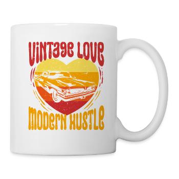 Car Restoration Vintage Love - Mug - white - Right