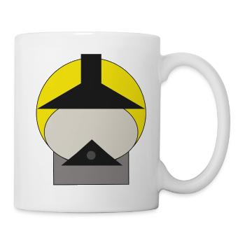 Fire Brigade Helmet yellow - Mug - white - Right
