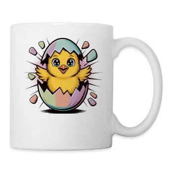 Motif de Pâques mignon – Poussin - Mug blanc - blanc - Droite