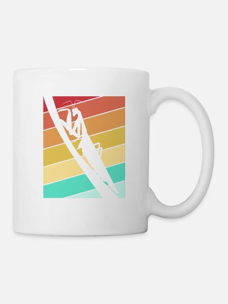 Mantis Gottesanbeter Gottesanbeterin - Tasse - Weiß