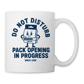 Cartes à collectionner Ne pas déranger l’ouverture du paquet - Mug blanc - blanc - Droite