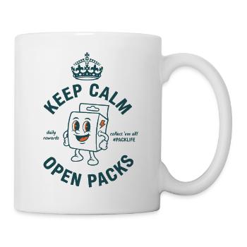 Keep Calm Open Packs Trading Card Packlife - Mug - white - Right