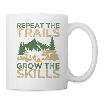 Girl Scout Leader Repeat The Trails Scout - Tasse - Weiß - Rechts