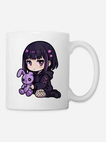 Goth Bunny Horror Rabbit Gothic Gruselig Gruselig - Tasse - Weiß