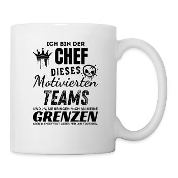 Stolzer Chef des motivierten Teams Chef Geschenk - Mug - white - Right