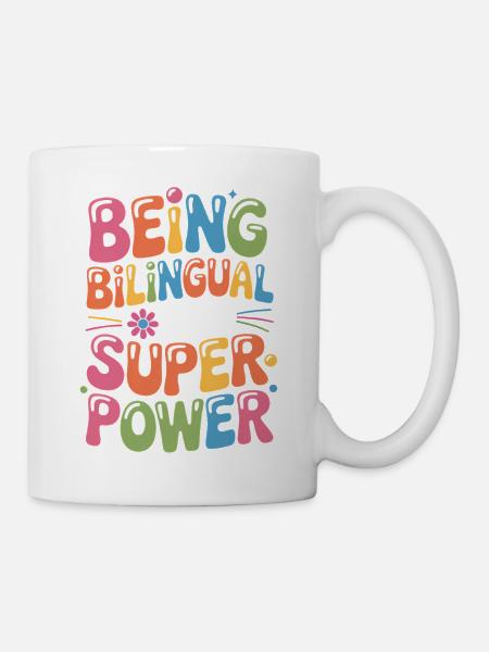 Fremdsprache Sprüche Lustige Fremdsprache Geschenk - Tasse - Weiß