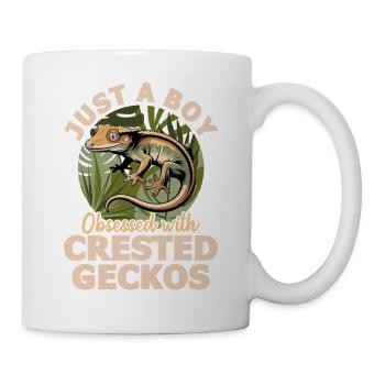 Funny Reptile Crested Gecko - Mug - white - Right