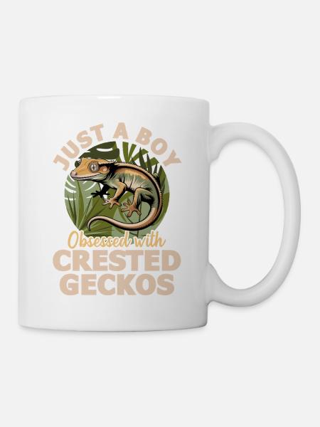 Funny Reptile Crested Gecko - Tasse - Weiß