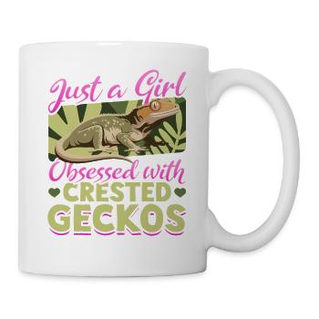 Funny Reptile Crested Gecko - Mug - white - Right
