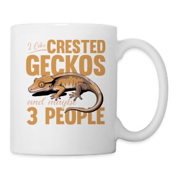 Funny Reptile Crested Gecko - Mug - white - Right