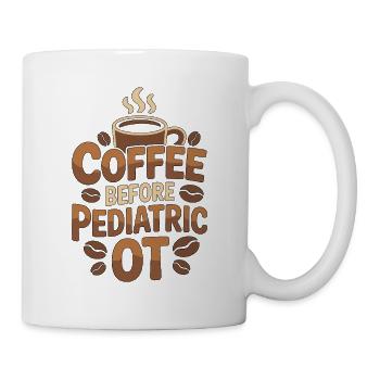 Ergothérapeute pédiatrique Café Thérapie pédiatrique Amateur de café - Mug blanc - blanc - Droite