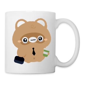 Castor Fatigué - Mug blanc - blanc - Droite