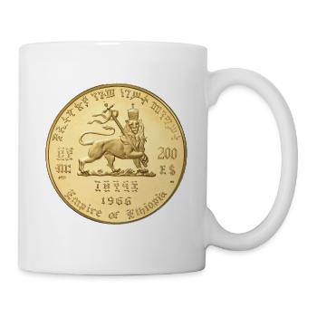 Lion of Judah Selassie I Jah Rastafari Rasta Roots - Tasse - Weiß - Rechts