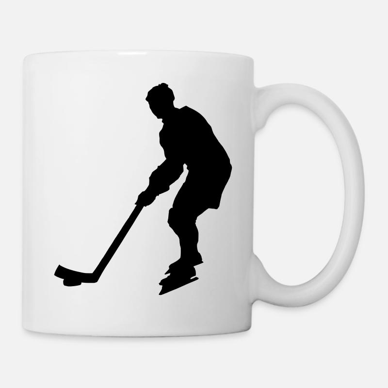 Joueur de hockey sur glace - Mug blanc - blanc