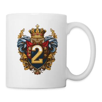 2 Nombre d’armoiries - Mug blanc - blanc - Droite