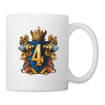 4 Nombre d’armoiries - Mug blanc - blanc - Droite