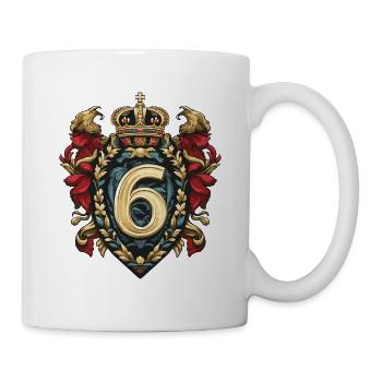 6 Nombre d’armoiries - Mug blanc - blanc - Droite