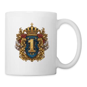 1 Nombre d’armoiries - Mug blanc - blanc - Droite