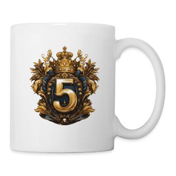 5 Nombre d’armoiries - Mug blanc - blanc - Droite