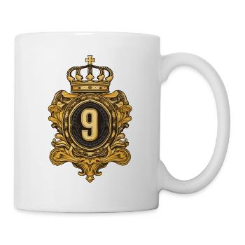 9 Nombre d’armoiries - Mug blanc - blanc - Droite