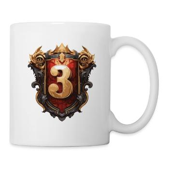 3 Nombre d’armoiries - Mug blanc - blanc - Droite