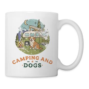 Camping And Dogs - Mug - white - Right