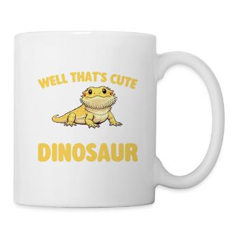 Ich ziehe einen winzigen Dinosaurierbärdrachen groß - Tasse - Weiß - Rechts