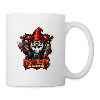 Böser Gnom, Dunkler Gnom, Goth-gnom, Lustiger Gnom - Tasse - Weiß - Rechts