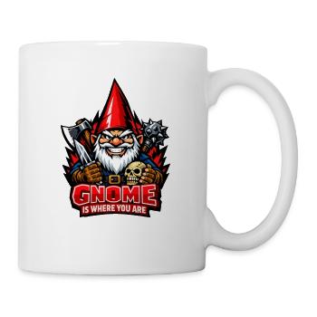 Böser Gnom, Dunkler Gnom, Goth-gnom, Lustiger Gnom - Tasse - Weiß - Rechts