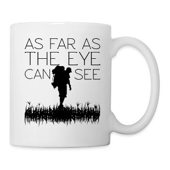 Minimalist Night Sky Nature Silhouette Design - Mug - white - Right