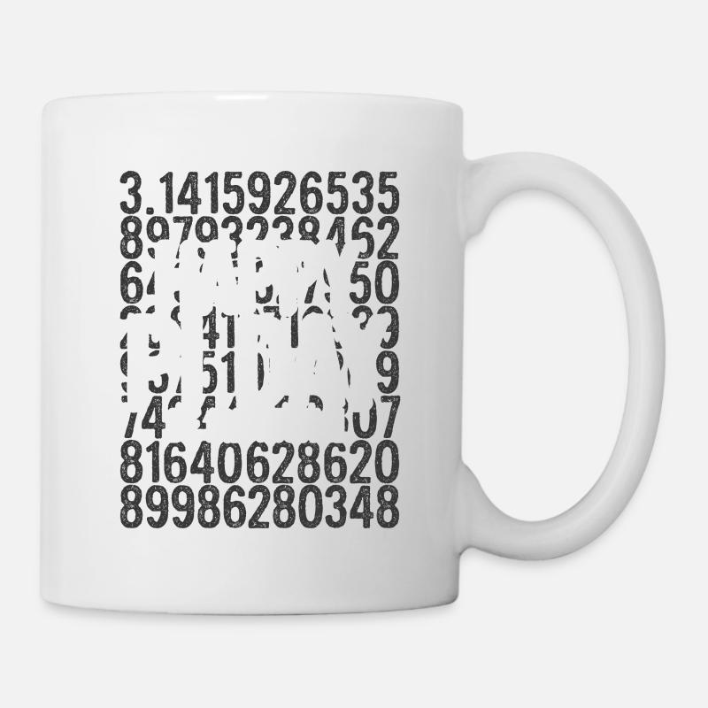 Pi-Tag Be Irrational - Mug blanc - blanc