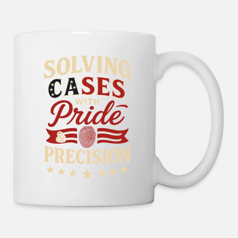 Fierté et précision de l’infirmière praticienne médico-légale - Mug blanc - blanc