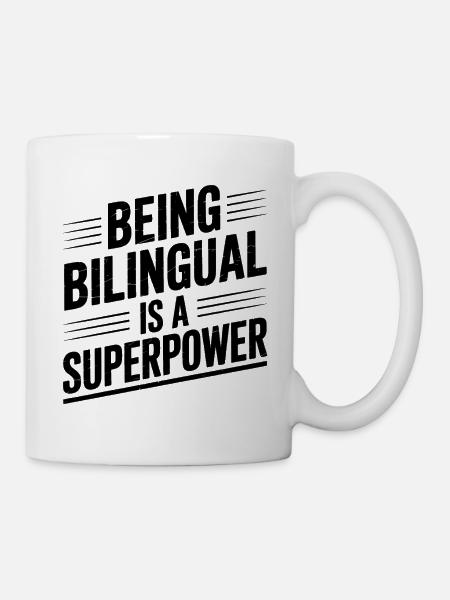 Fremdsprache Sprüche Lustige Fremdsprache Geschenk - Tasse - Weiß
