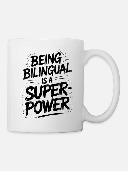 Fremdsprache Sprüche Lustige Fremdsprache Geschenk - Tasse - Weiß