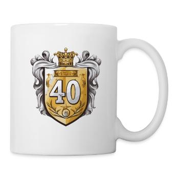 40 Nombre d’armoiries - Mug blanc - blanc - Droite